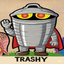 TRASHY price logo
